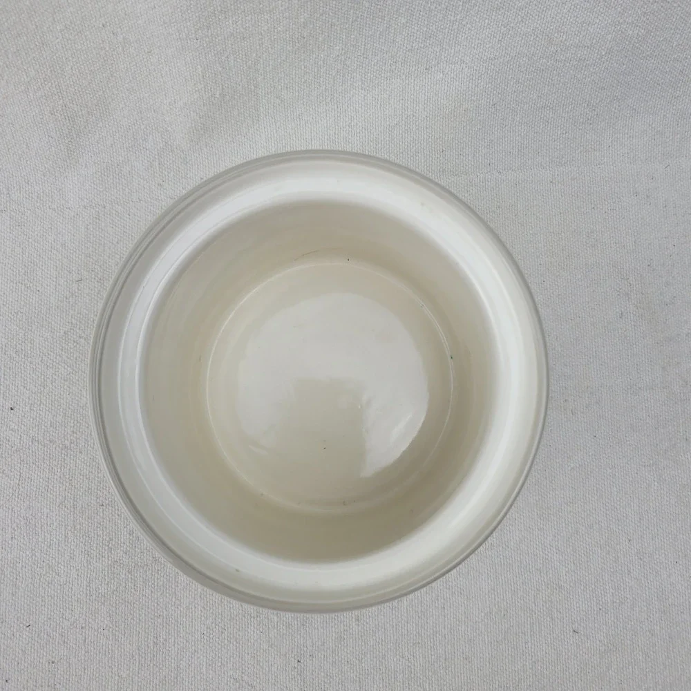 Pottery By Inc Kathy White Ceramic Live Star‎ Crock Planter Kitchen Decor 4x5
